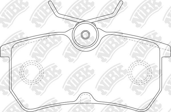 NiBK PN0120 - Гальмівні колодки, дискові гальма autozip.com.ua