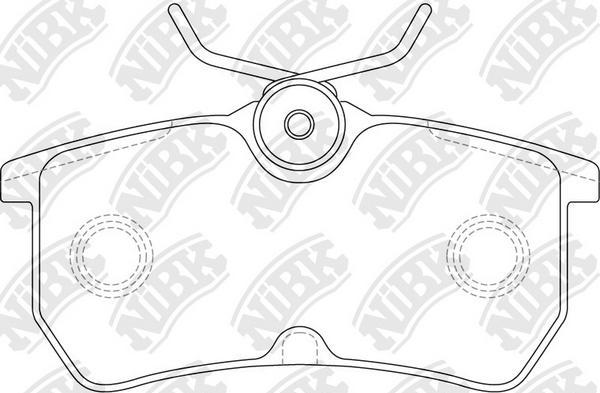 NiBK PN0120 - Гальмівні колодки, дискові гальма autozip.com.ua