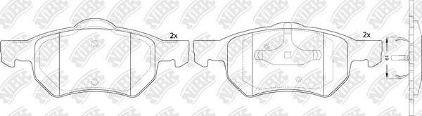 NiBK PN0835 - Гальмівні колодки, дискові гальма autozip.com.ua