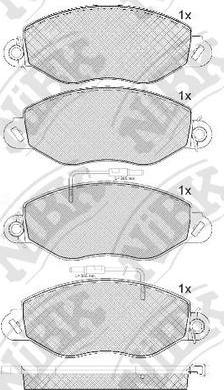 NiBK PN0836 - Гальмівні колодки, дискові гальма autozip.com.ua