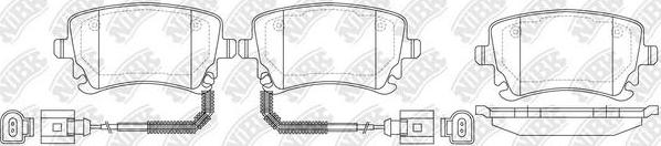 NiBK PN0330W - Гальмівні колодки, дискові гальма autozip.com.ua