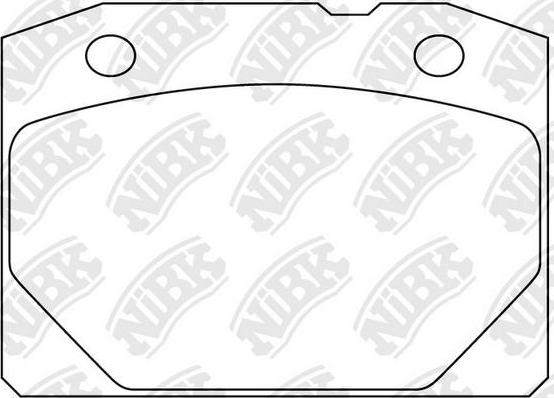 NiBK PN0298 - Гальмівні колодки, дискові гальма autozip.com.ua