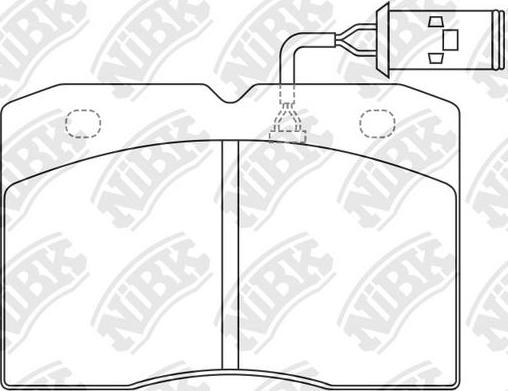 NiBK PN0253W - Гальмівні колодки, дискові гальма autozip.com.ua