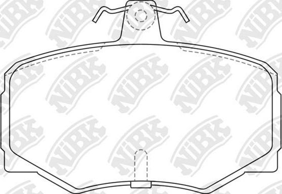 NiBK PN0257 - Гальмівні колодки, дискові гальма autozip.com.ua