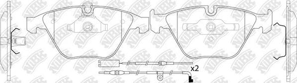 NiBK PN0222W - Гальмівні колодки, дискові гальма autozip.com.ua