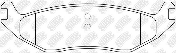 NiBK PN0705 - Гальмівні колодки, дискові гальма autozip.com.ua