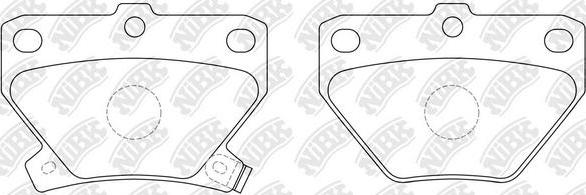 NiBK PN1454 - Гальмівні колодки, дискові гальма autozip.com.ua