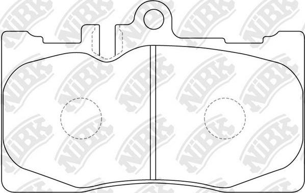 NiBK PN1455 - Гальмівні колодки, дискові гальма autozip.com.ua