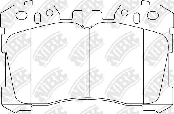 NiBK PN1833 - Гальмівні колодки, дискові гальма autozip.com.ua