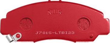 NiBK PN8465S - Комплект високоефективних гальмівних колодок autozip.com.ua