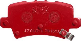 NiBK PN8867S - Комплект високоефективних гальмівних колодок autozip.com.ua