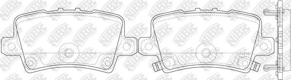 NiBK PN8867 - Гальмівні колодки, дискові гальма autozip.com.ua