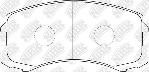 NiBK PN3462 - Гальмівні колодки, дискові гальма autozip.com.ua