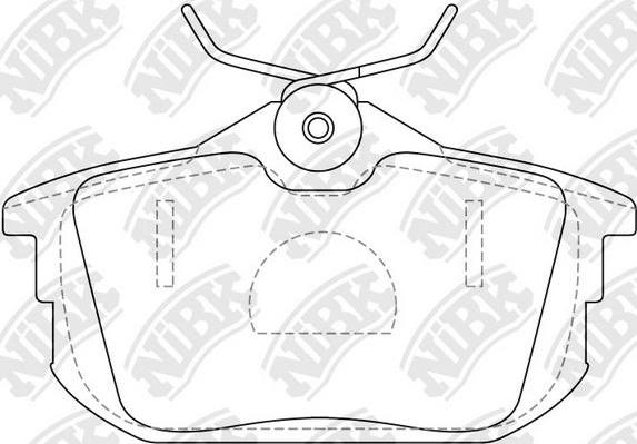 NiBK PN3593 - Гальмівні колодки, дискові гальма autozip.com.ua