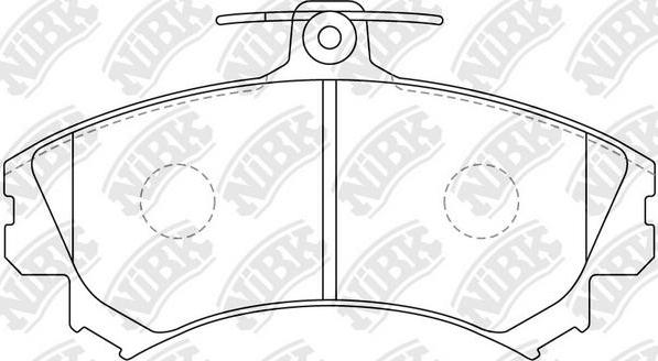 NiBK PN3090 - Гальмівні колодки, дискові гальма autozip.com.ua