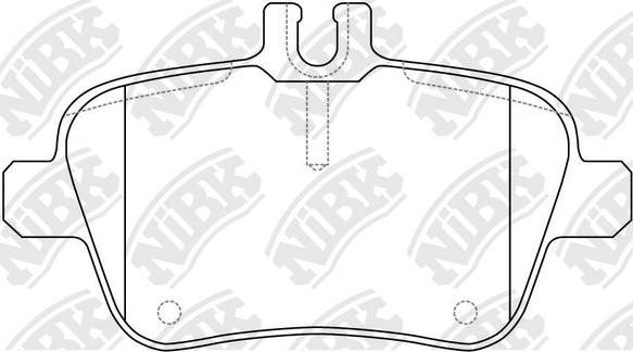 NiBK PN31010W - Гальмівні колодки, дискові гальма autozip.com.ua