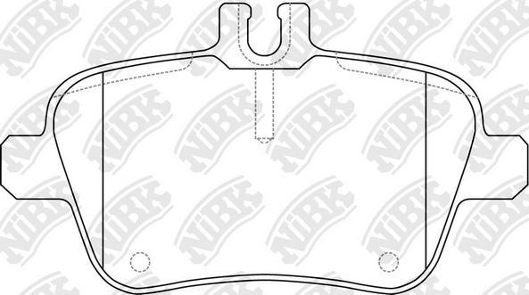 NiBK PN31010 - Гальмівні колодки, дискові гальма autozip.com.ua