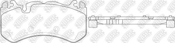 NiBK PN31012 - Гальмівні колодки, дискові гальма autozip.com.ua