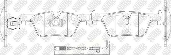 NiBK PN32002W - Гальмівні колодки, дискові гальма autozip.com.ua