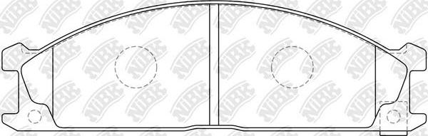 NiBK PN2344 - Гальмівні колодки, дискові гальма autozip.com.ua