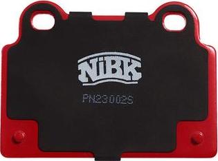 NiBK PN23002S - Комплект високоефективних гальмівних колодок autozip.com.ua