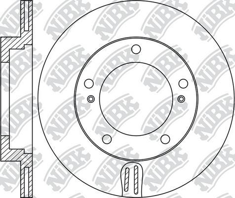 NiBK RN1998 - Гальмівний диск autozip.com.ua