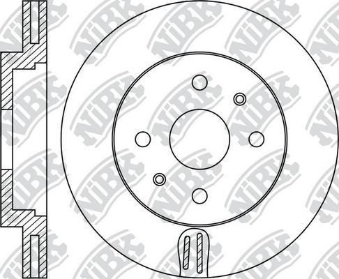 NiBK RN1954 - Гальмівний диск autozip.com.ua