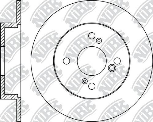 NiBK RN1955 - Гальмівний диск autozip.com.ua