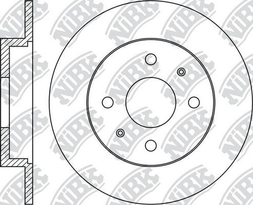 NiBK RN1923 - Гальмівний диск autozip.com.ua