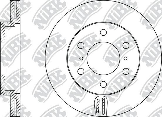 NiBK RN1400 - Гальмівний диск autozip.com.ua