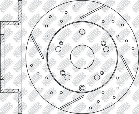 NiBK RN1411DSET - Економічний гальмівний диск autozip.com.ua