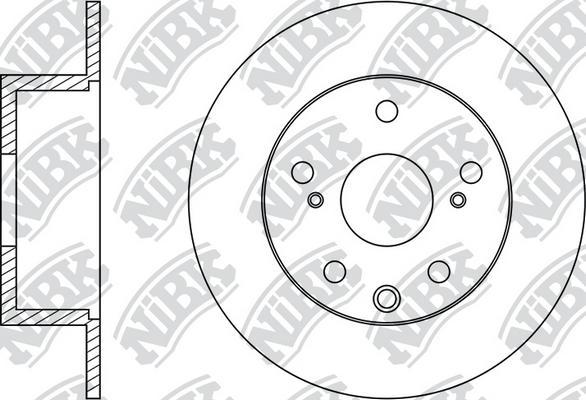 NiBK RN1489 - Гальмівний диск autozip.com.ua