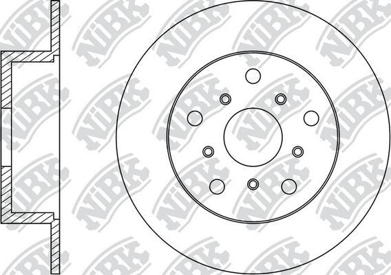 NiBK RN1485 - Гальмівний диск autozip.com.ua