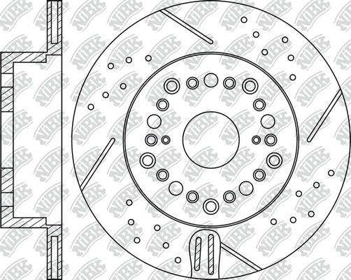 NiBK RN1488DSET - Економічний гальмівний диск autozip.com.ua