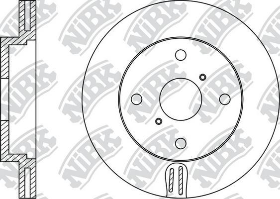 NiBK RN1436 - Гальмівний диск autozip.com.ua
