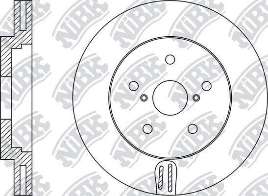 NiBK RN1477 - Гальмівний диск autozip.com.ua