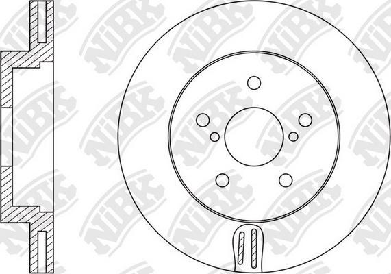 NiBK RN1541 - Гальмівний диск autozip.com.ua