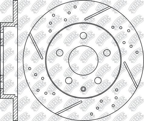 NiBK RN1552DSET - Економічний гальмівний диск autozip.com.ua