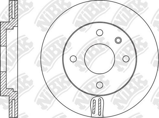 NiBK RN1560 - Гальмівний диск autozip.com.ua