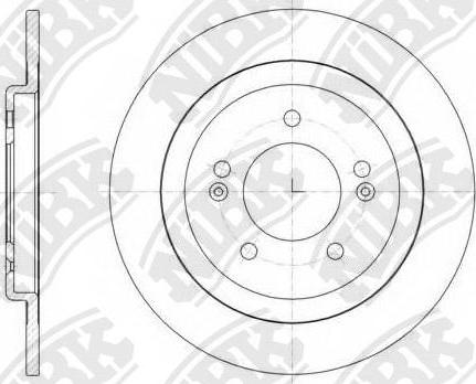 NiBK RN1563 - Гальмівний диск autozip.com.ua