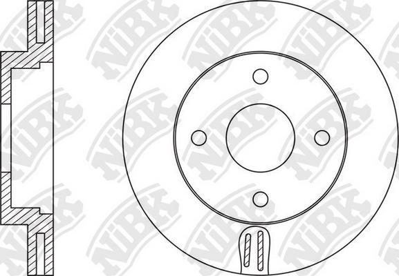 NiBK RN1581 - Гальмівний диск autozip.com.ua
