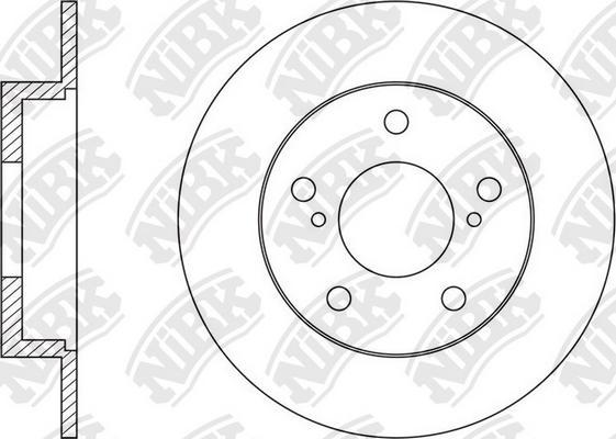 NiBK RN1583 - Гальмівний диск autozip.com.ua