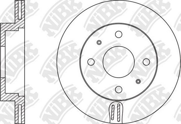 NiBK RN1582 - Гальмівний диск autozip.com.ua