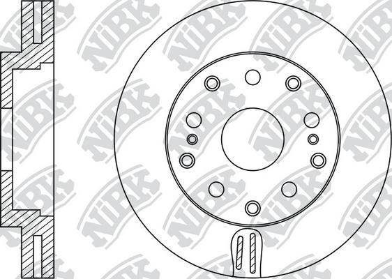 NiBK RN1531 - Гальмівний диск autozip.com.ua