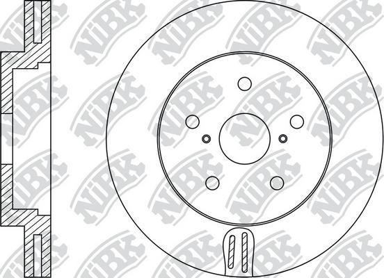 NiBK RN1527 - Гальмівний диск autozip.com.ua