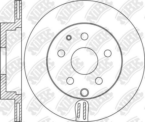 NiBK RN1650 - Гальмівний диск autozip.com.ua