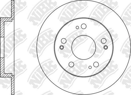 NiBK RN1609 - Гальмівний диск autozip.com.ua