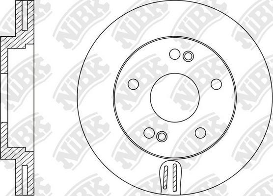 NiBK RN1606 - Гальмівний диск autozip.com.ua