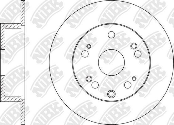 NiBK RN1603 - Гальмівний диск autozip.com.ua