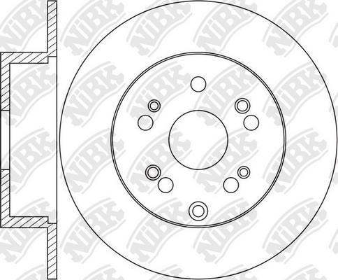 NiBK RN1618 - Гальмівний диск autozip.com.ua